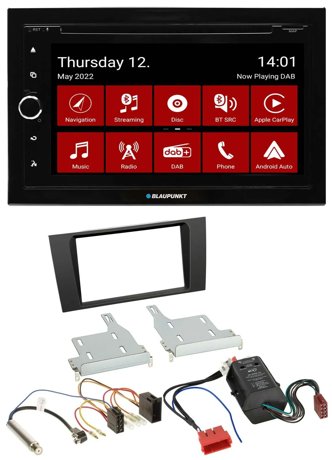 Blaupunkt MP3 DVD Bluetooth DAB 2DIN USB Autoradio für Audi A4 B5 99-01 Symphony