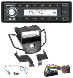 Continental MP3 AUX USB DAB 1DIN Autoradio für Ford Fiesta 10-17 JA8 ohne Displa