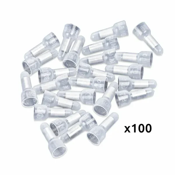 Belva BCC2218 22/18 Gauge Nylon Crimp Caps Closed End Caps Connectors (100/pack)