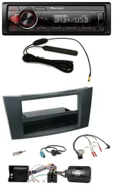 Автомагнитола Pioneer 1DIN, DAB, USB, для Mercedes E‑Class W211 (2002–2008), поддержка управления на руле