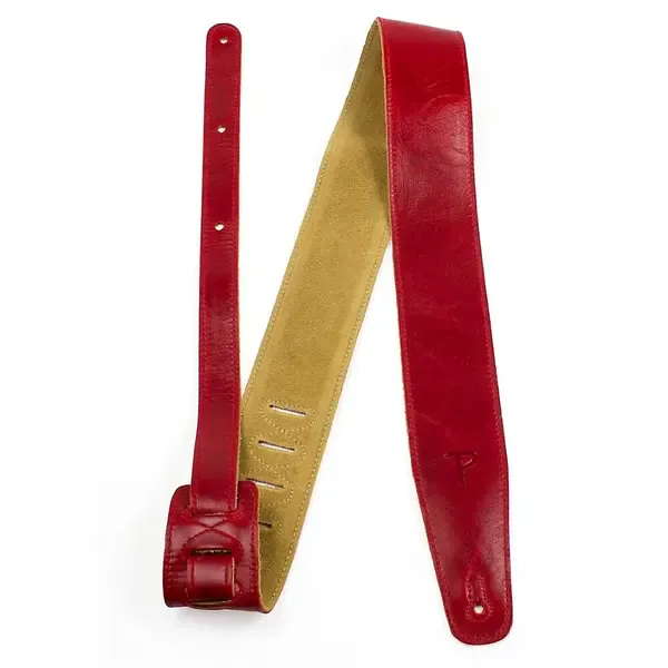 Ремень для гитары Perri's Africa Leather Guitar Strap Red 2.5 in.