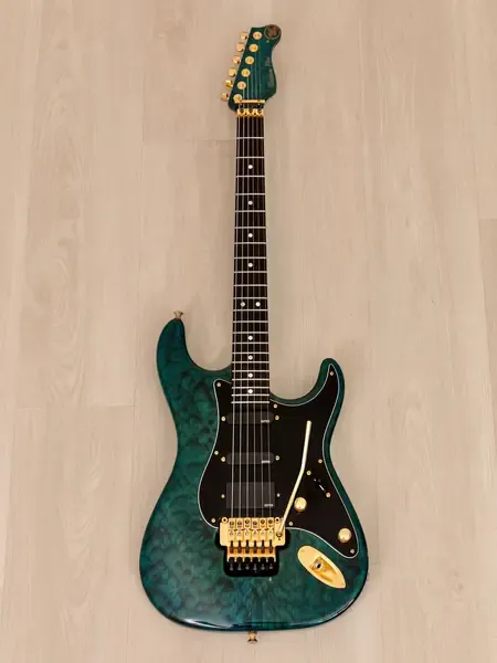 Электрогитара Valley Arts USA M Series Custom Pro Superstrat SSH Transparent Blue USA 1990s