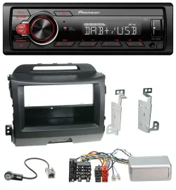 Автомагнитола Pioneer 1DIN DAB, USB, для Kia Sportage 3 (2010–2015), черный