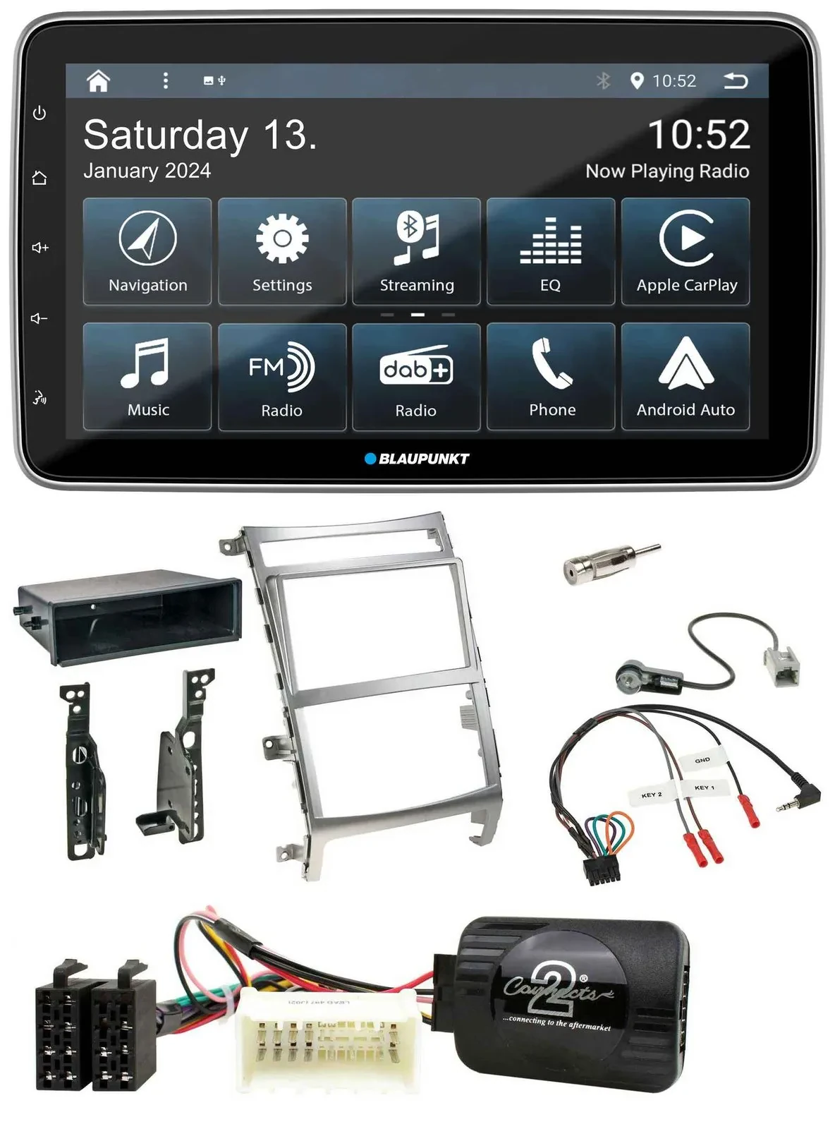 Blaupunkt USB DAB SD Lenkrad Bluetooth Autoradio für Hyundai IX55 2009-2012 silb