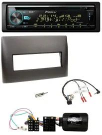 Pioneer DAB Lenkrad CD USB Bluetooth Autoradio für Fiat Stilo 2001-2007 schwarz