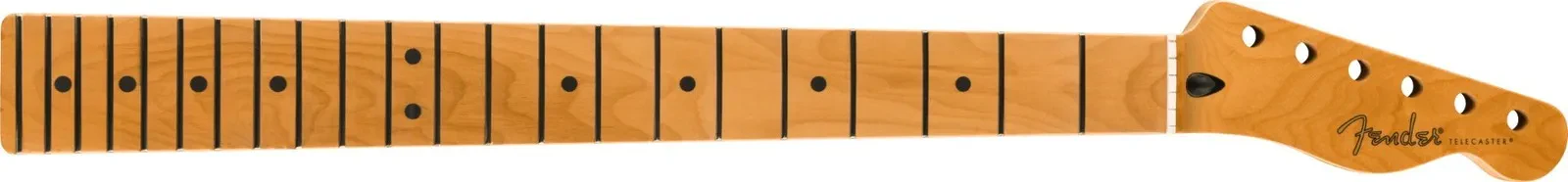 Fender Satin Roasted Maple Fat Telecaster Neck, 22 Medium Jumbo, 9.5", U Shape