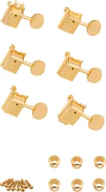 Fender Tuning Machine for Vintage-Style Strat/Tele Guitars, 6 Pack, Gold