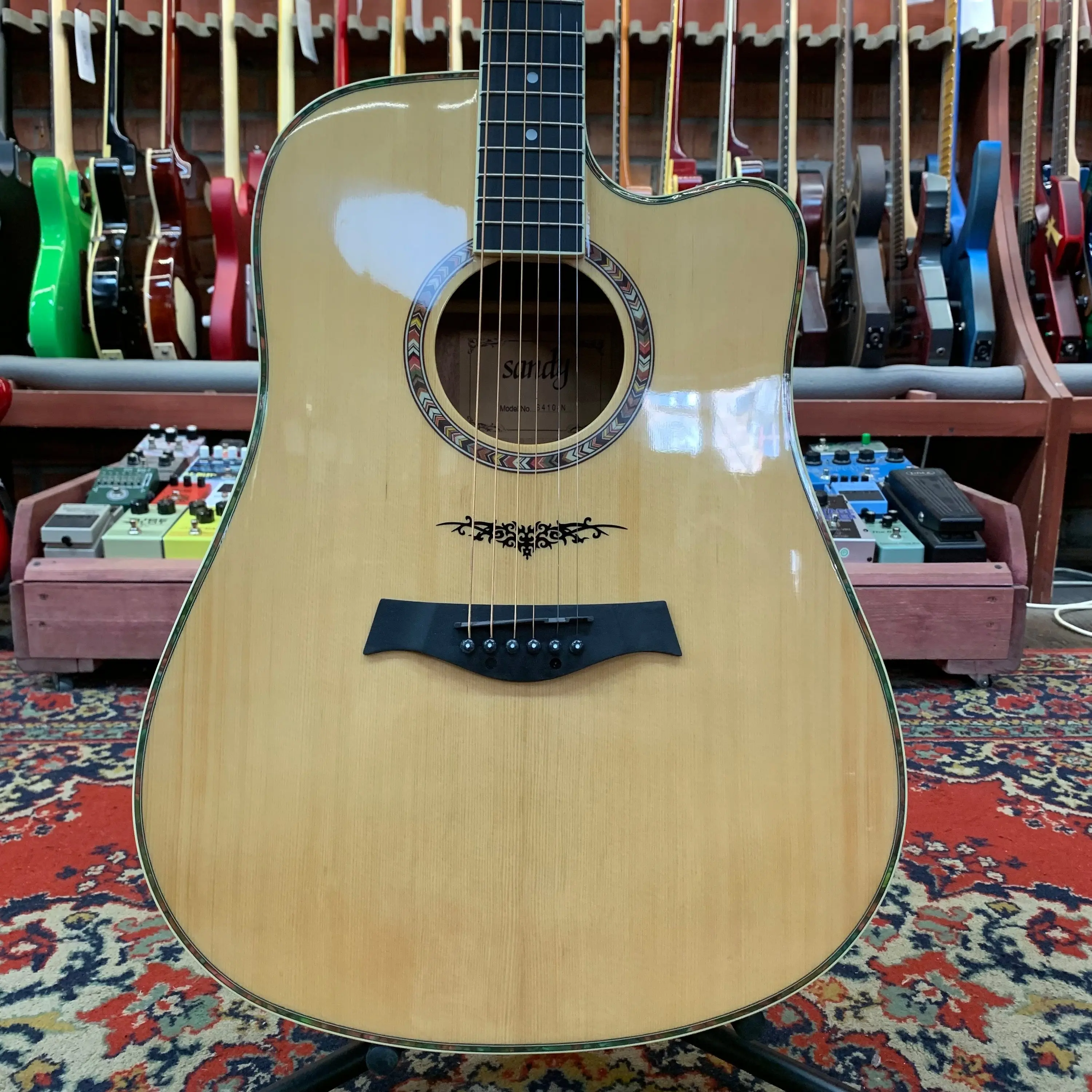 Акустическая гитара Sandy S410 Dreadnought Natural Gloss