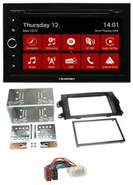 Автомагнитола Blaupunkt 2DIN, MP3/DVD, Bluetooth, DAB, USB, для Fiat Sedici / Suzuki SX4