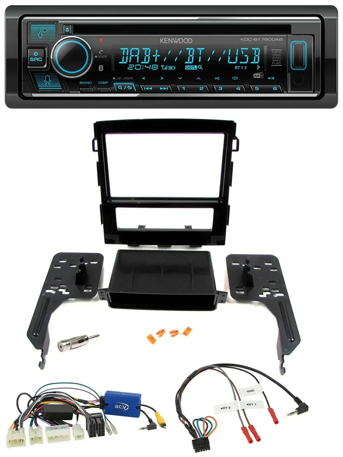 Автомагнитола для Subaru Impreza (с 2018) Kenwood Bluetooth, DAB, USB, CD