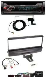 Автомагнитола Pioneer DAB, CD, USB, Bluetooth, поддержка управления на руле для Ford Mondeo 2000–2002, черный