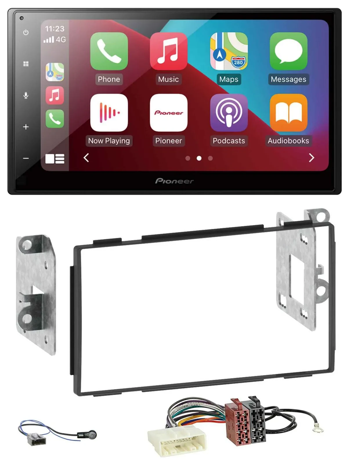 Pioneer USB MP3 DAB 2DIN Bluetooth Autoradio für Nissan Qashqai 2007-2013