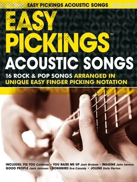 Ноты MusicSales EASY PICKINGS ACOUSTIC SONGS GUITAR TAB BOOK