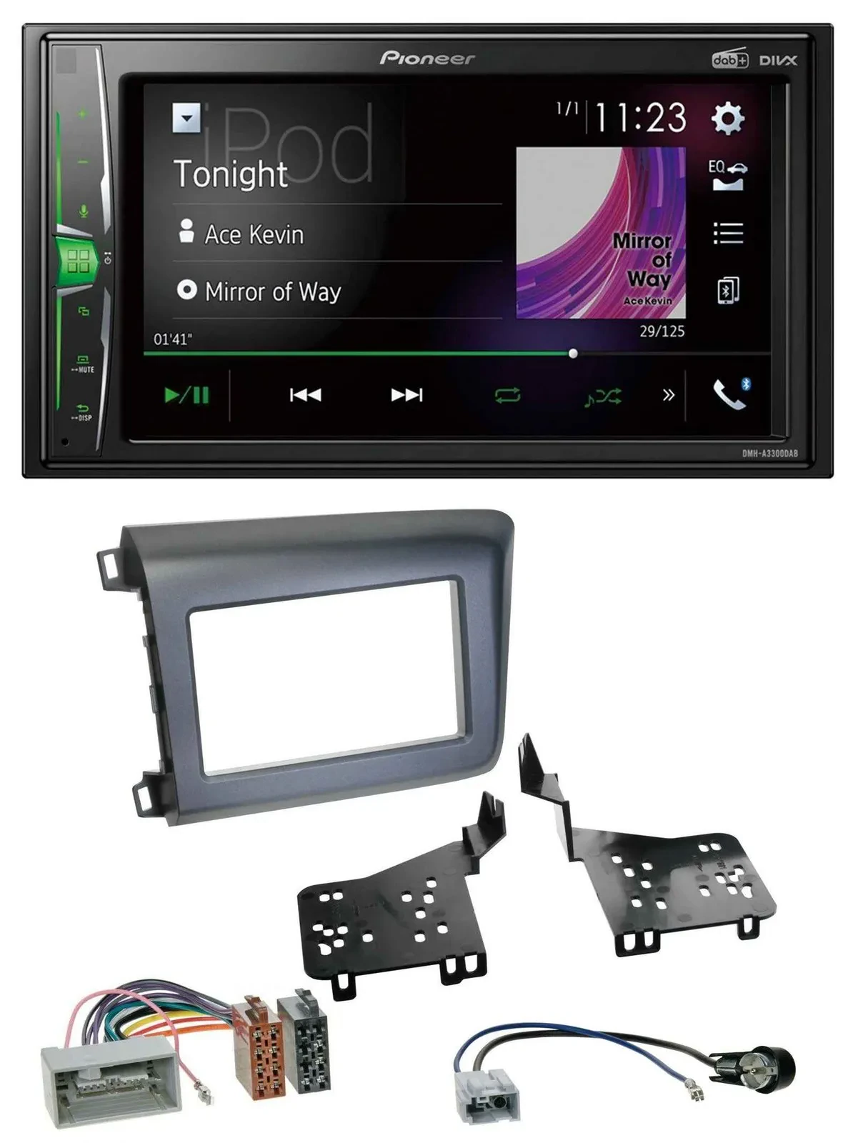 Pioneer 2DIN MP3 DAB USB Bluetooth Autoradio für Honda Civic US Modelle 2012-201