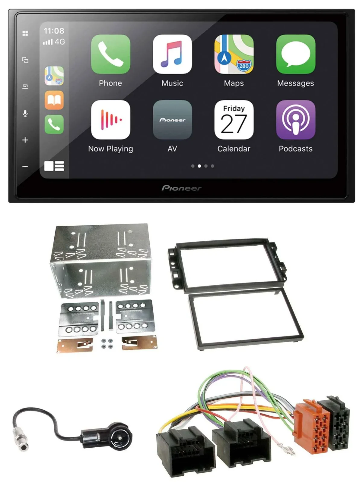 Pioneer MP3 Bluetooth DAB 2DIN USB Autoradio für Chevrolet Aveo Epica Captiva 06