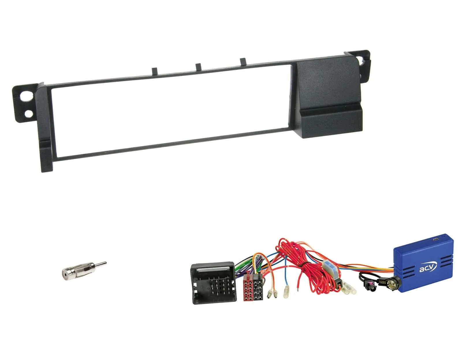 Einbauset CAN-Bus DIN Autoradio für BMW 3er E46 2002-2007 schwarz