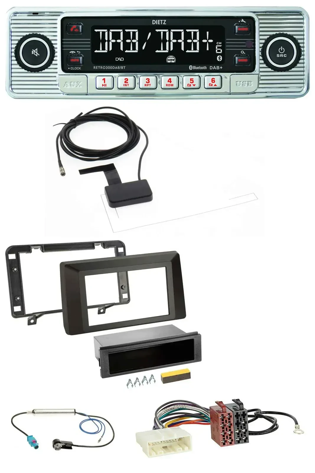 Автомагнитола для Dacia Duster Dietz Bluetooth USB MP3 DAB