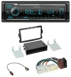 Автомагнитола Kenwood Bluetooth MP3 DAB USB для Dacia Lodgy, Sandero, Opel Vivaro