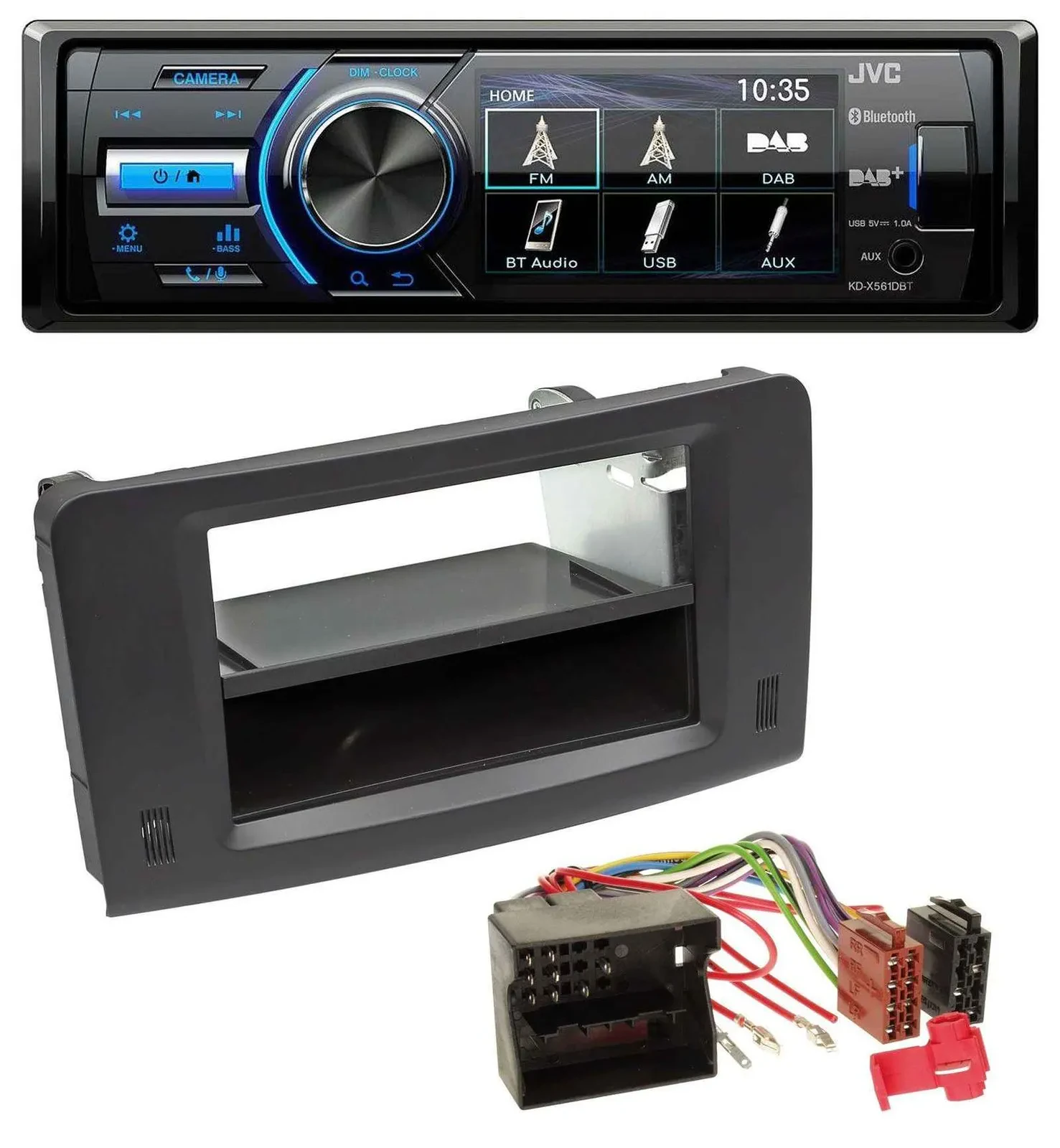 JVC Bluetooth MP3 USB DAB Autoradio für Mercedes M-Klasse W164 05-11 Profivarian