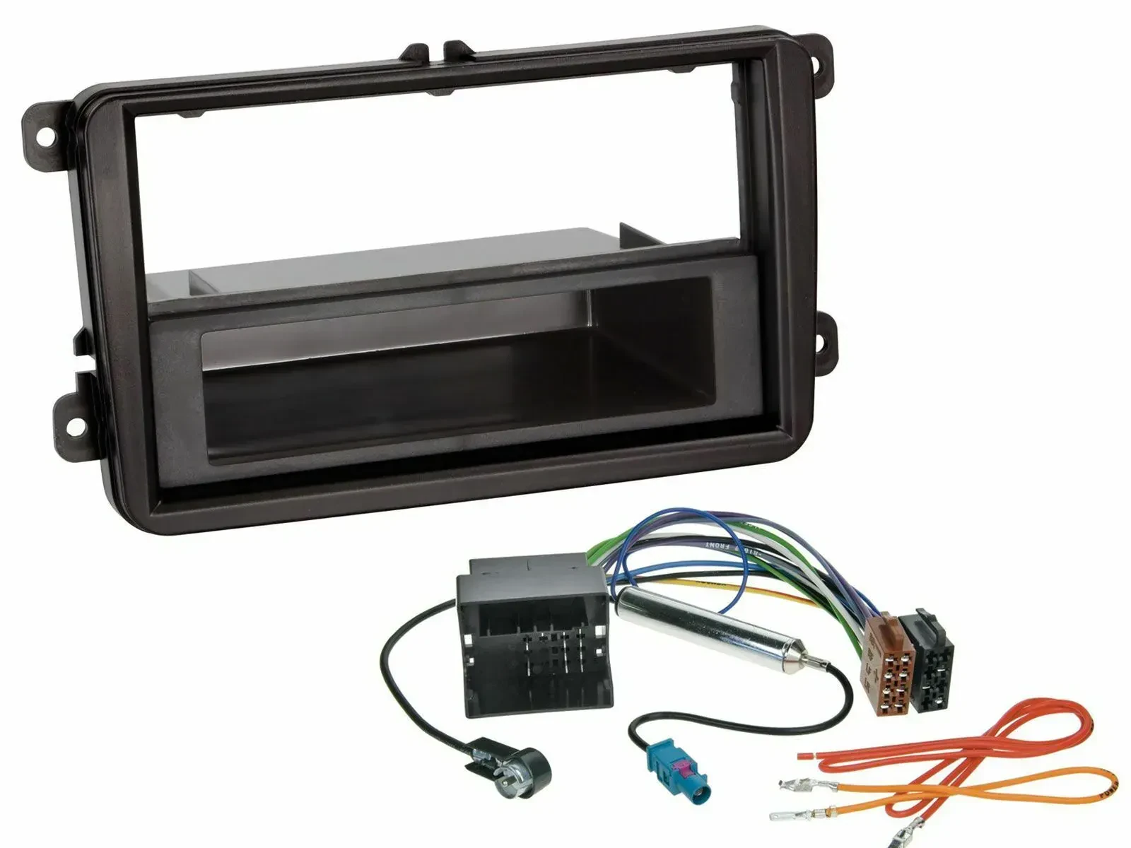 Einbauset DIN Autoradio für VW Transporter T5 T6 Caravelle Multivan ab 09