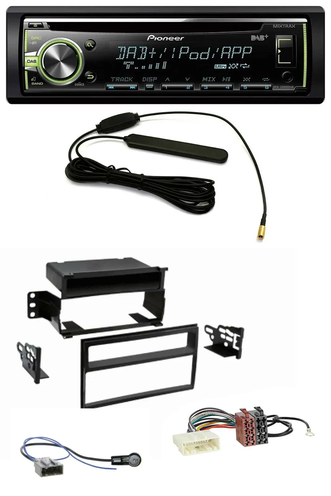 Pioneer MP3 USB CD DAB AUX Autoradio für Nissan Tiida Versa C11 2007-2011