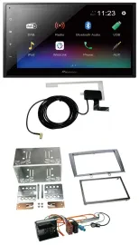 Pioneer DAB MP3 Bluetooth 2DIN USB Autoradio für Peugeot 308 07-09 silber