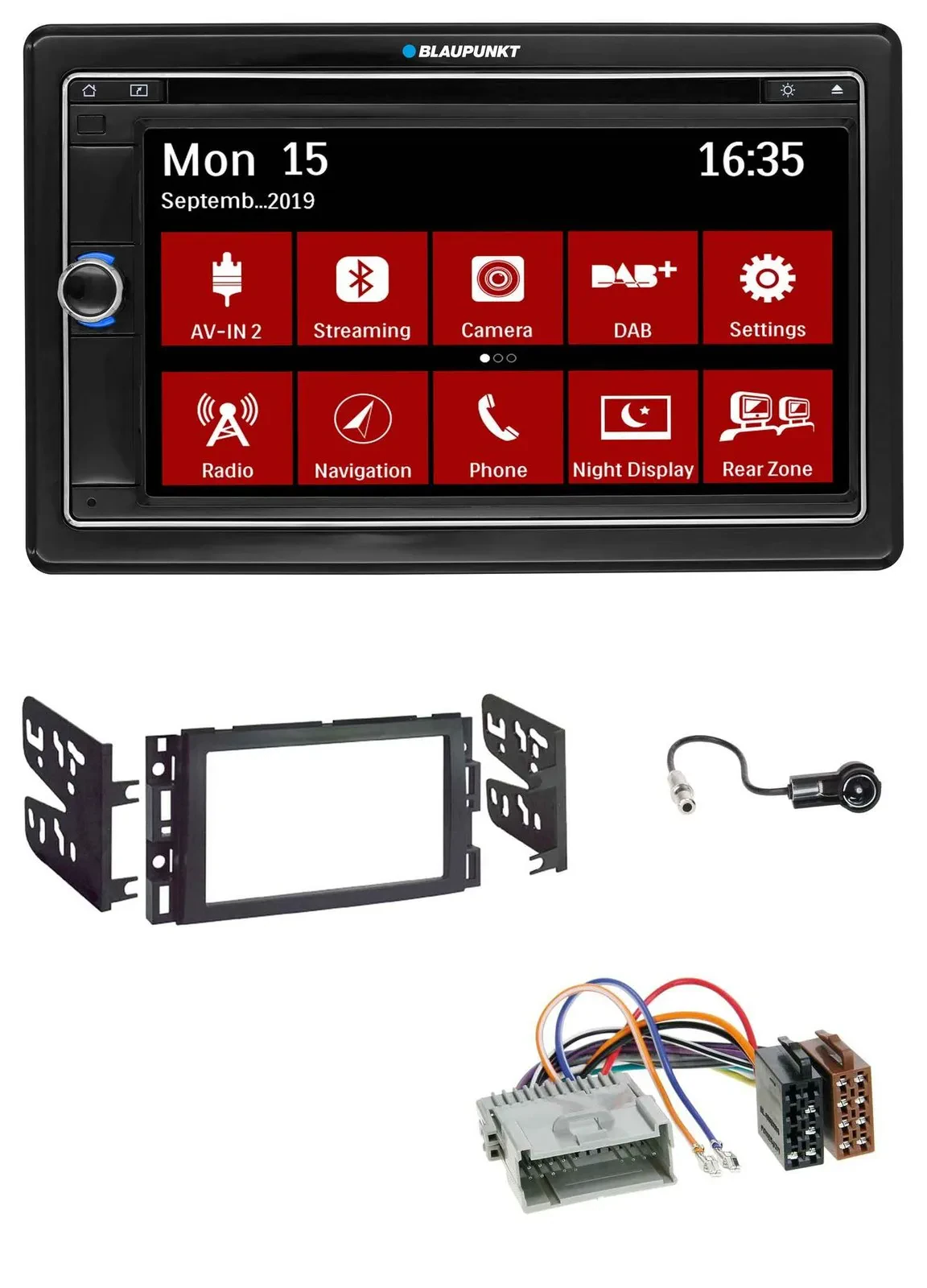 Blaupunkt Bluetooth DAB 2DIN USB DVD MP3 Autoradio für Buick Enclave 2008-2012 L