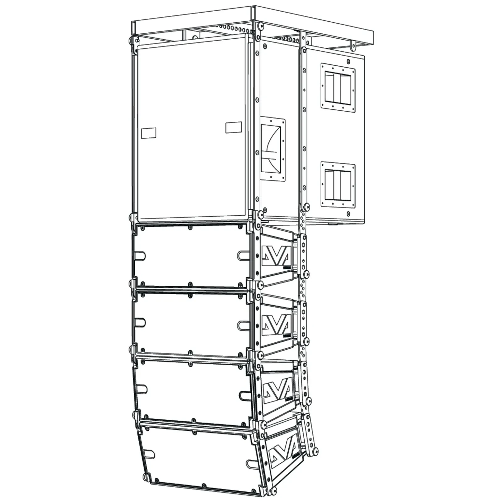 Крепление для акустики dB Technologies DRK-10 для DVA K5/T8 и DVA T12 (до 10 и 8 модулей)