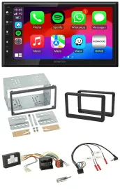 Kenwood Lenkrad USB DAB 2DIN Bluetooth Autoradio für Alfa Romeo Brera 159 Spider