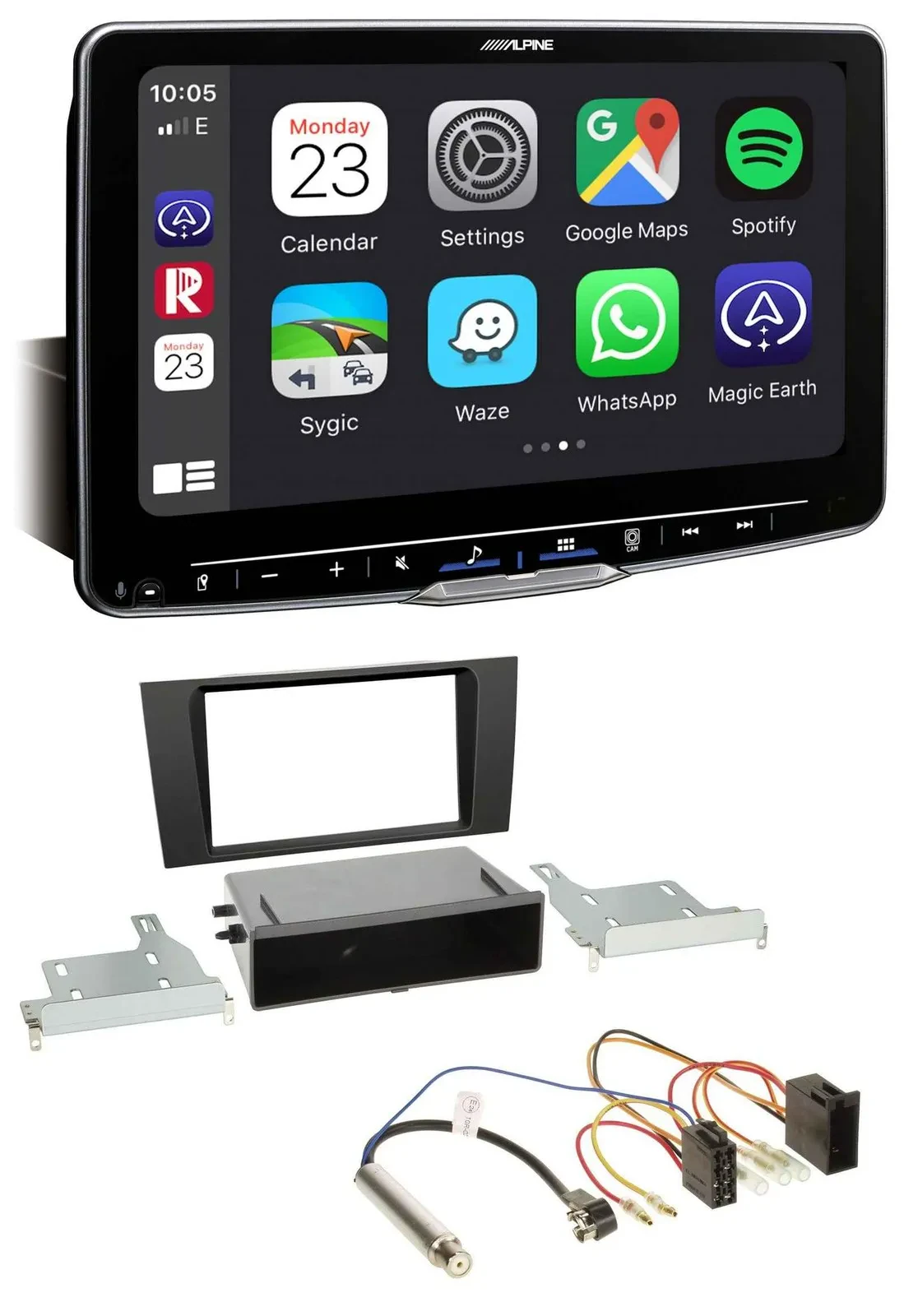 Alpine Bluetooth MP3 USB DAB Autoradio für Audi A4 (B5 1999-2001) Symphony