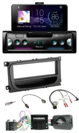 Pioneer USB Lenkrad Bluetooth DAB Autoradio für Ford C-Max Focus Can 07-10 Galax