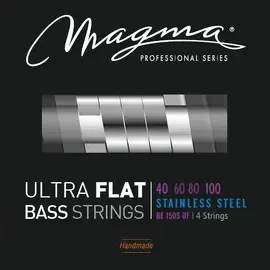 Струны для бас-гитары с плоской обмоткой 40-100 Magma Strings BE150SUF