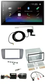 Pioneer DAB Lenkrad Bluetooth 2DIN USB Autoradio für Seat Ibiza ab 08 conemaragr