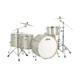 Ударная установка акустическая Ludwig Centennial Zep 4-Piece Shell Pack Silver Sparkle