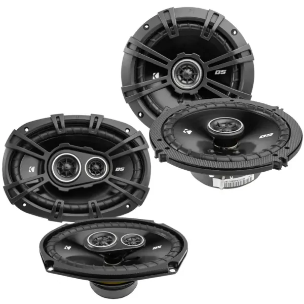 Автомобильные колонки Kicker DS Series DSC650 6.5" + 43DSC69304 6x9", коаксиальные, 2-полосные, 4 Ом (набор)