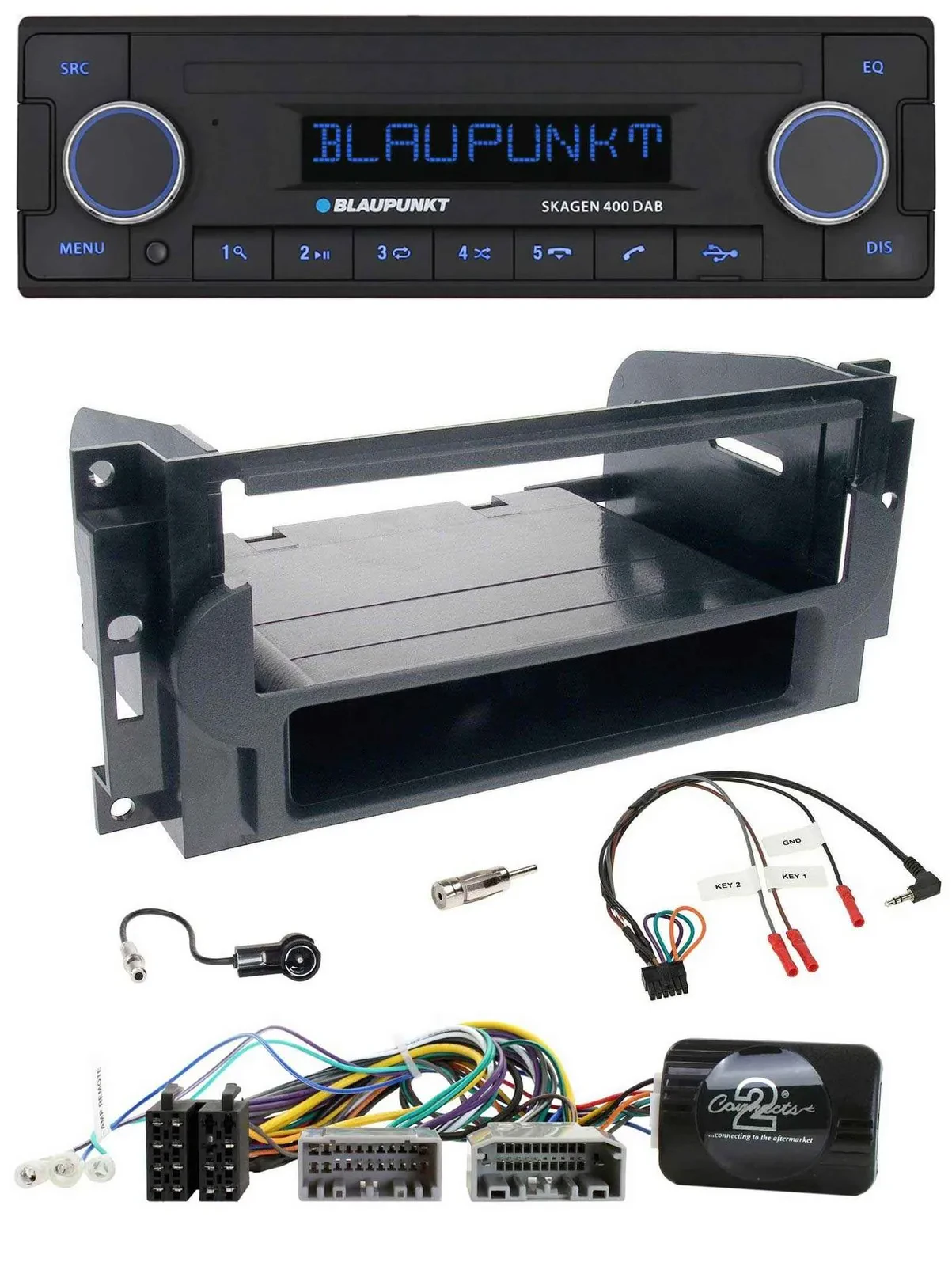 Blaupunkt DAB USB Bluetooth Lenkrad Autoradio für Dodge / Jeep