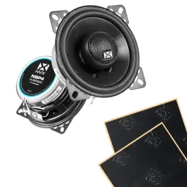 NVX NSP4 100W RMS 4" N-Series 2-Way Coaxial Car Speakers w/ Sound Damping