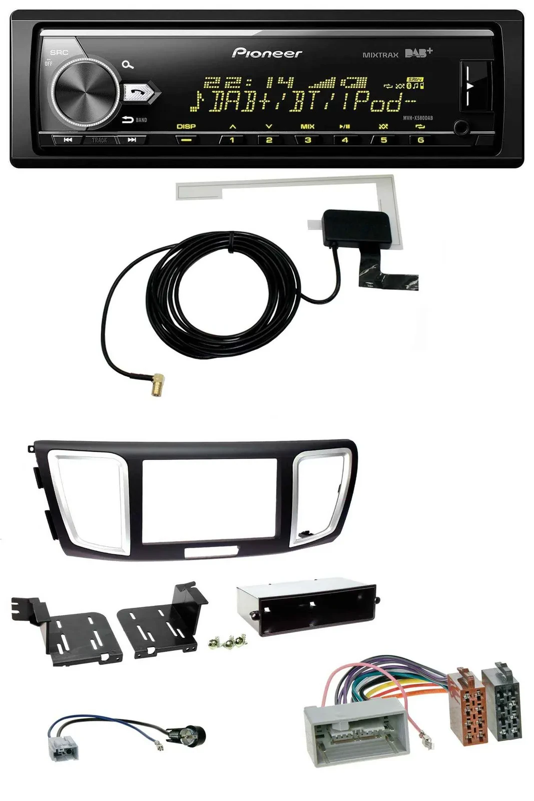 Автомагнитола для Honda Accord (с 2011) Pioneer Bluetooth, DAB, USB, MP3