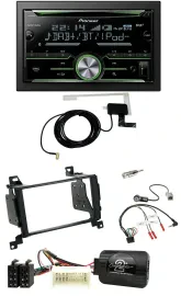 Автомагнитола для Hyundai Santa Fe 2007–2012 Pioneer 2DIN CD USB Bluetooth DAB, поддержка кнопок на руле