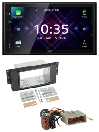 JVC DAB 2DIN MP3 Bluetooth USB Autoradio für LandRover Freelander 06