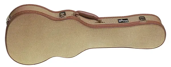 Кейс для укулеле баритон Stagg GCX-UKB GD Gold Tweed Koffer Bariton Ukulele