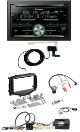 Pioneer CD USB Lenkrad Bluetooth 2DIN DAB Autoradio für Toyota Aygo 2014-2021