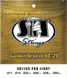 Cтруны для акустической гитары SIT Strings GB1150 Golden Bronze Pro Light 80/20, 11-50