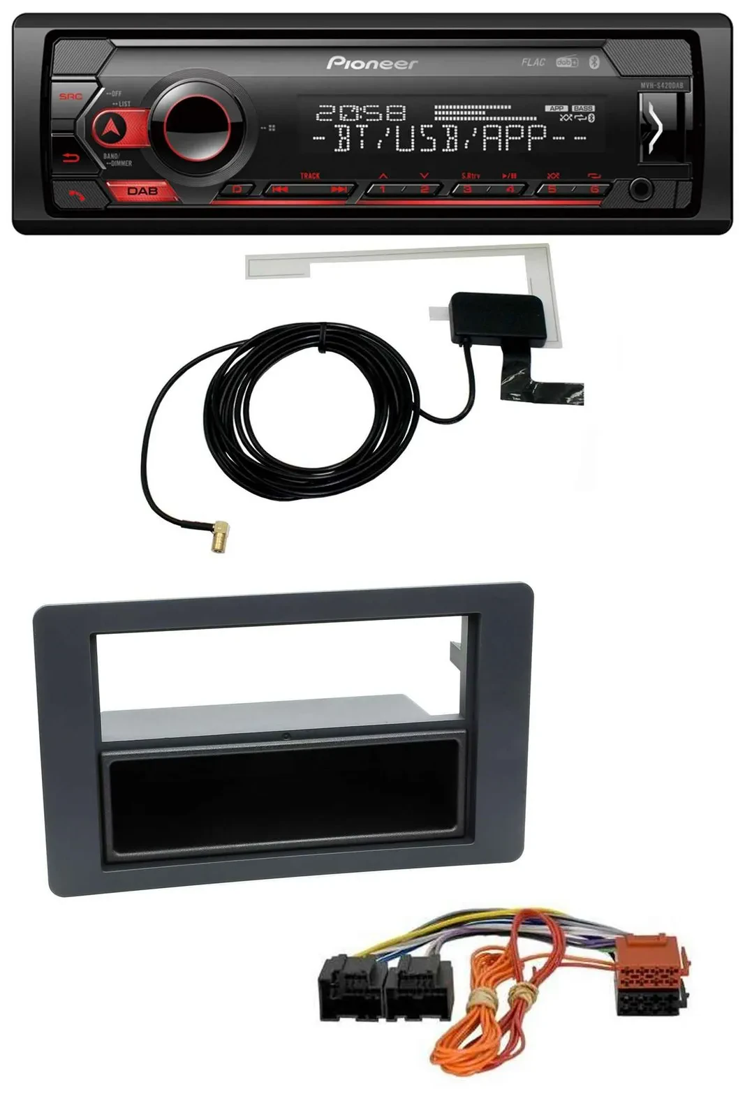 Pioneer DAB USB MP3 Bluetooth Autoradio für Saab 9.5 (ab 2005)
