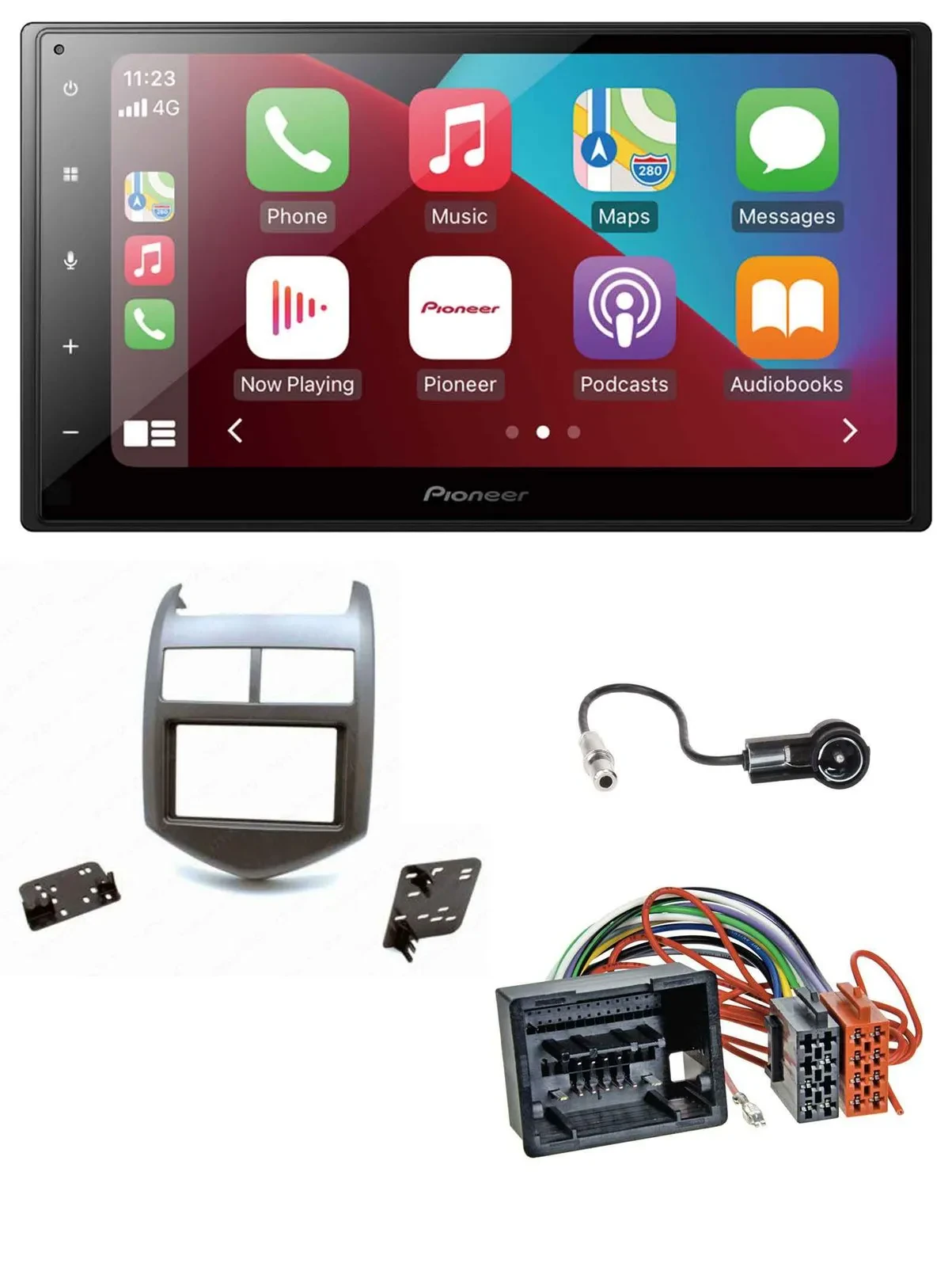 Pioneer USB MP3 DAB 2DIN Bluetooth Autoradio für Chevrolet Aveo Sonic ab 2011 du