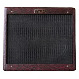 Fender Blues Junior IV Electric Guitar Tube Combo Amplifier, 15W, Red Snakeskin