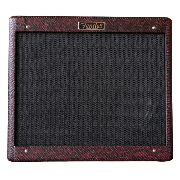 Fender Blues Junior IV Electric Guitar Tube Combo Amplifier, 15W, Red Snakeskin