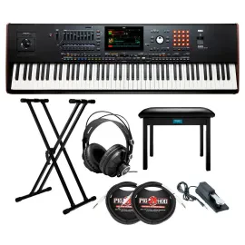 Korg 76-Key Pa5X Professional Arranger with Adjustable Keyboard Stand Bundle