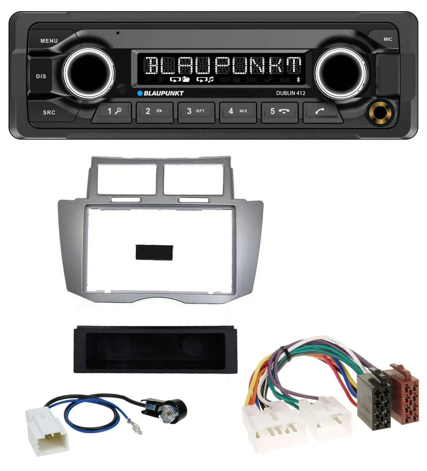 Автомагнитола для Toyota Yaris (2007–2011) Blaupunkt MP3, Bluetooth, USB, AUX