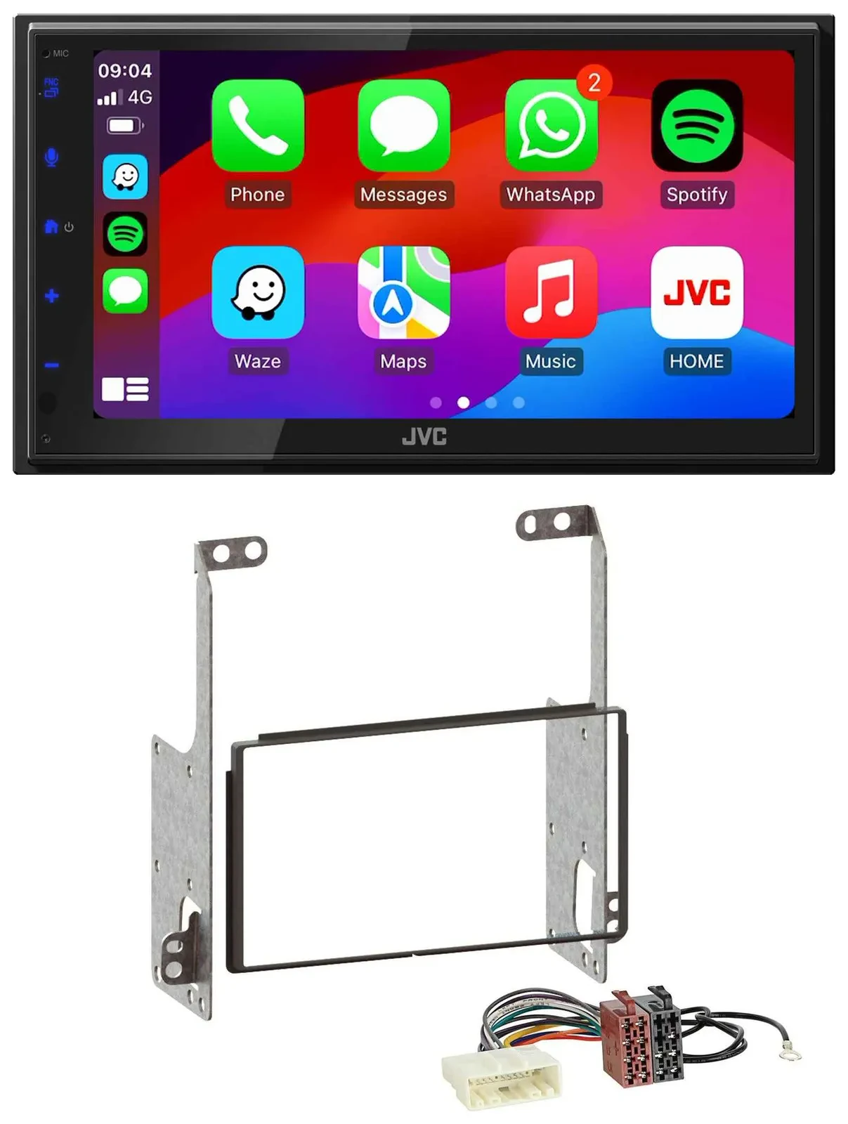 JVC Bluetooth 2DIN MP3 DAB USB Autoradio für Nissan X-Trail 2007-2014